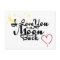 I Love You To The Moon And Back Postcard
