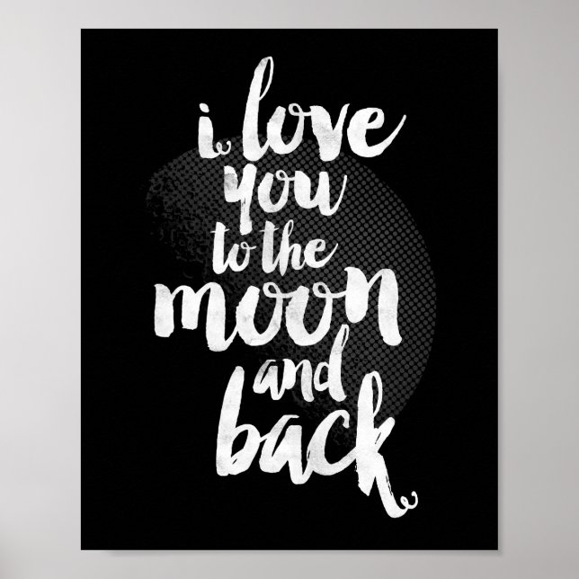 I Love You to the Moon and Back Poster (Front)