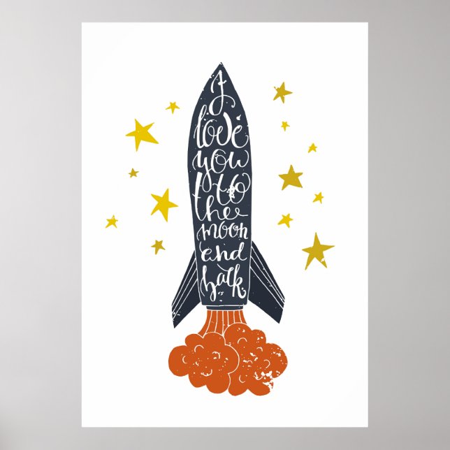 I love you to the moon and back poster (Front)