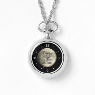 I Love You to the Moon and Back Realistic Lunar Watch
