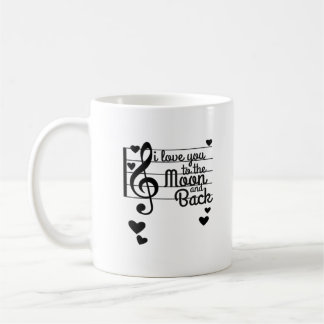 I Love You To The Moon And Back Repeating Love Quo Coffee Mug