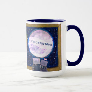 I Love You To The Moon And Back Robot Mug