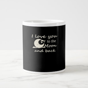 I Love You To The Moon And Back Romantic Classic L Large Coffee Mug