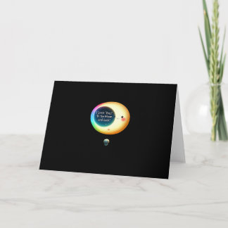 I Love You To The Moon And Back Romantic Keepsake Card