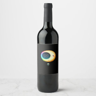 I Love You To The Moon And Back Romantic Keepsake  Wine Label