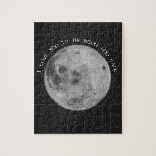 I Love You To The Moon and Back Starry Sky Jigsaw Puzzle