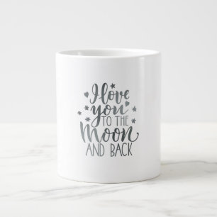 I Love You To The Moon And Back Timeless Appeal  Large Coffee Mug