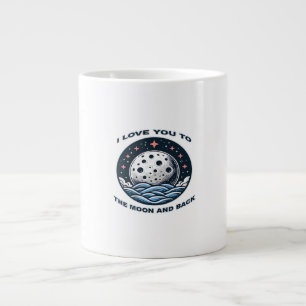 I Love You To The Moon And Back Timeless Love Sayi Large Coffee Mug