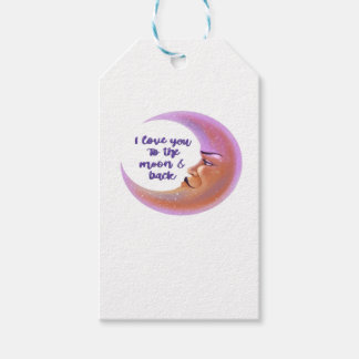 I Love You To The Moon And Back Timeless Love Styl Gift Tags