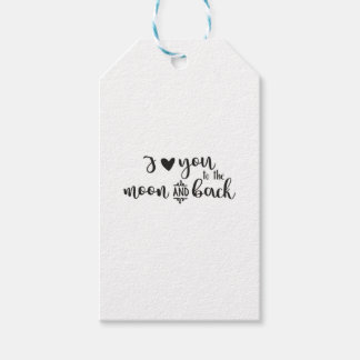I Love You To The Moon And Back Timeless Romantic Gift Tags