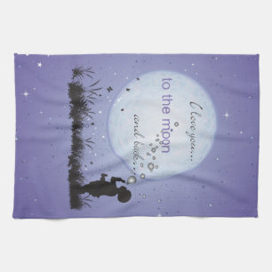 I Love You to the Moon and Back-Unique Gifts Tea Towel