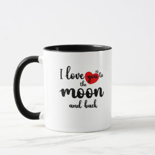 I Love You To The Moon And Back Valentines Day Cou Mug