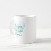 I love you to the moon and back water colour heart coffee mug (Front Left)