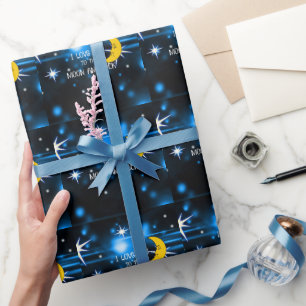 I Love You to the Moon and Back-- Wrapping Paper