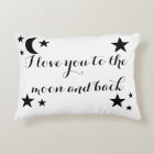 I love you to the moon and bakc accent pillow