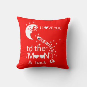 I love you to the moon & back cushion