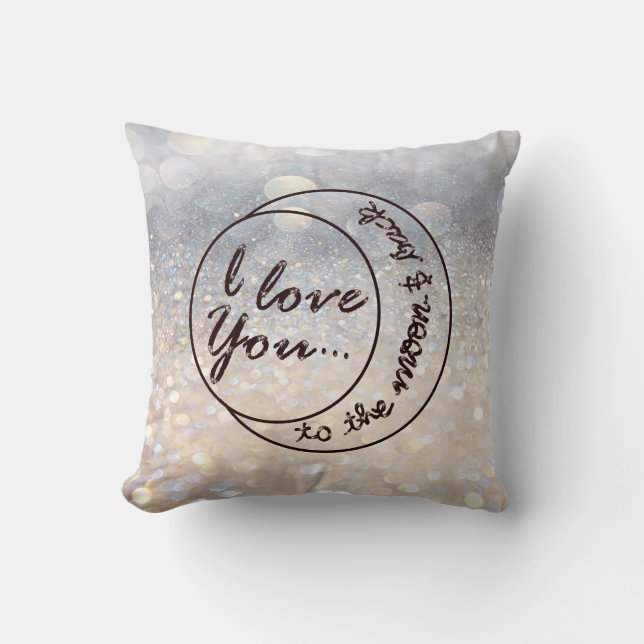 I Love You to the Moon & Back Cushion (Front)