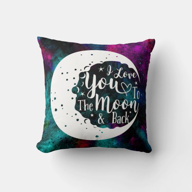 I love you to the moon & back - cushion (Front)
