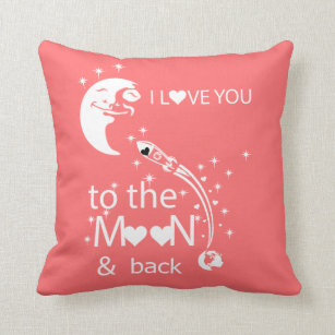 I love you to the moon & back cushion