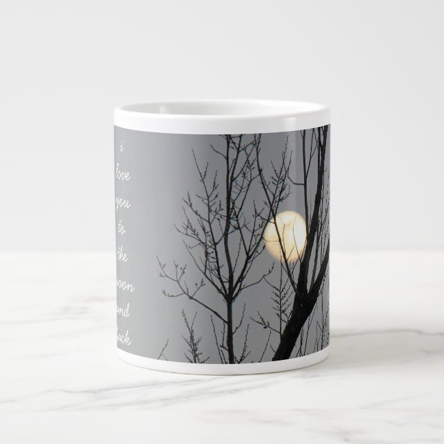 i love you to the moon & back, jumbo mug (Front)