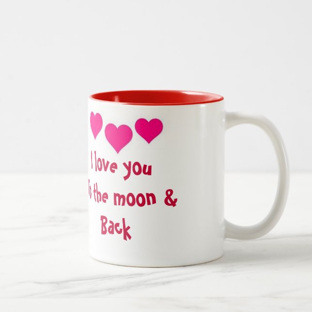 I love you to the moon & back mug (Right)