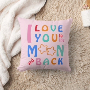 I love you to the Moon & Back-You Got This-pink Cushion