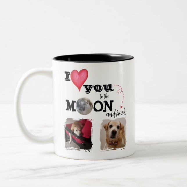 I Love You to the Moon Coffee Mug (Left)