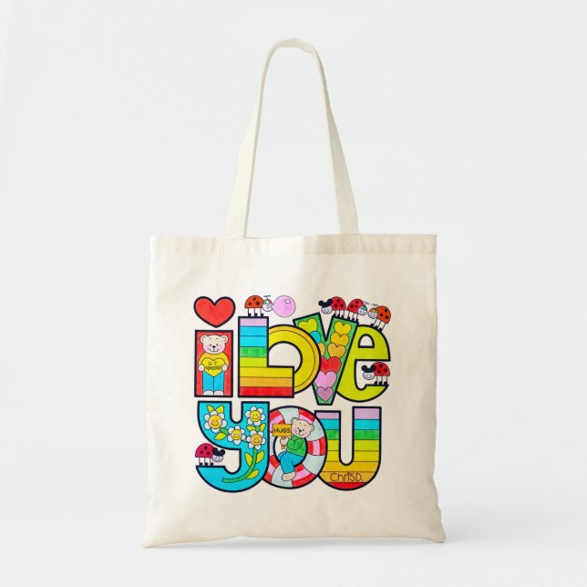 I Love You Tote Bag (Front)