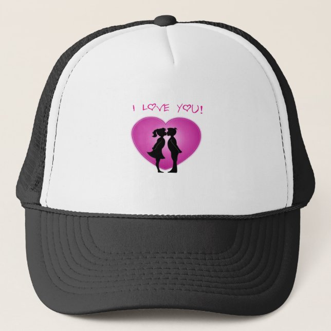 I Love You Trucker Hat (Front)