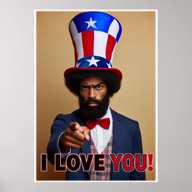 I Love You! - Uncle Sam poster style (Front)
