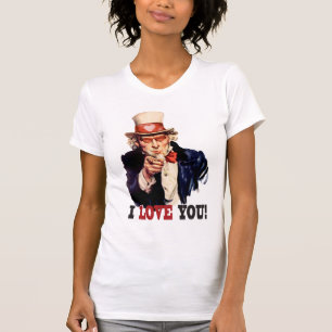 I Love You - Uncle Sam Style Valentine T-Shirt