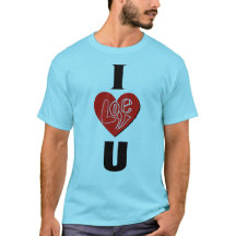I Love You Unique T-Shirt Design