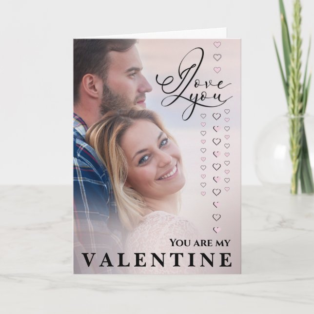 I love You Valentine’s Day Photo  Card (Front)