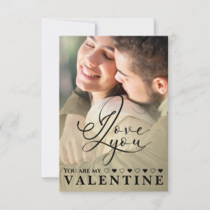 I love You Valentine’s Day Photo Thank You Card