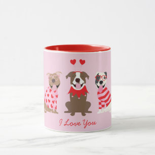 I Love You Valentines American Pit Bull Terriers Mug