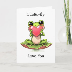 I Love You   Valentine's Day  Chibi Toad Card