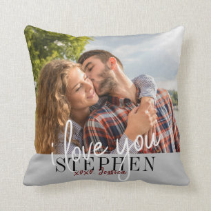 I Love You Valentine's Day Photo Cushion