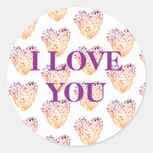 I Love You , Valentine's Day Sticker