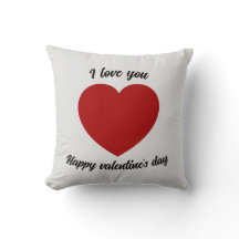 I love you Valentines day Throw Pillow
