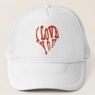 I LOVE YOU VALENTINE'S DAY TRUCKER HAT