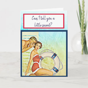 I Love You Very Much Retro Beachy Card