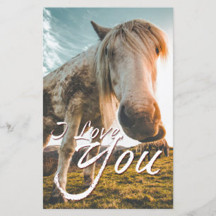 I love you with looking Horse