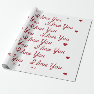 I Love You Wrapping Paper 