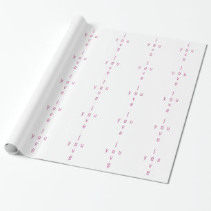 I love you wrapping paper