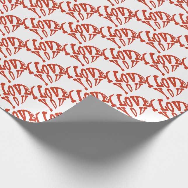 I love You Wrapping Paper (Corner)