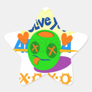 I Love You XOXO beautiful amazing Graphic text Art Star Sticker