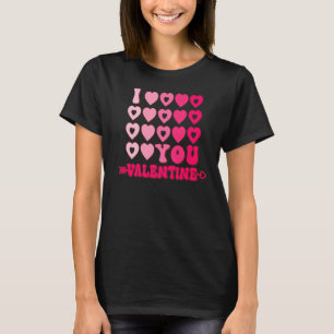 I Love You XOXO Heart Valentines Day Men Women Co T-Shirt
