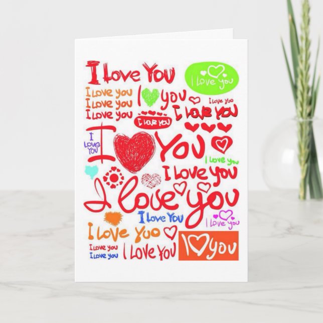 "I LOVE YOU - YES I DO" FOR ANY OCCASION CARD (Front)