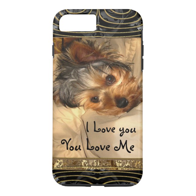 I Love You Yorkie Case-Mate iPhone Case (Back)