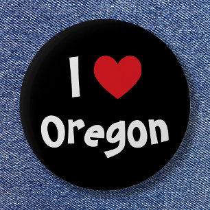 I Love Your City or State Here 6 Cm Round Badge